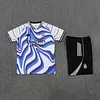 2025/2026 Real Madrid Pre-Match Training Blue White Shirt+Shorts 1:1 Thai Quality