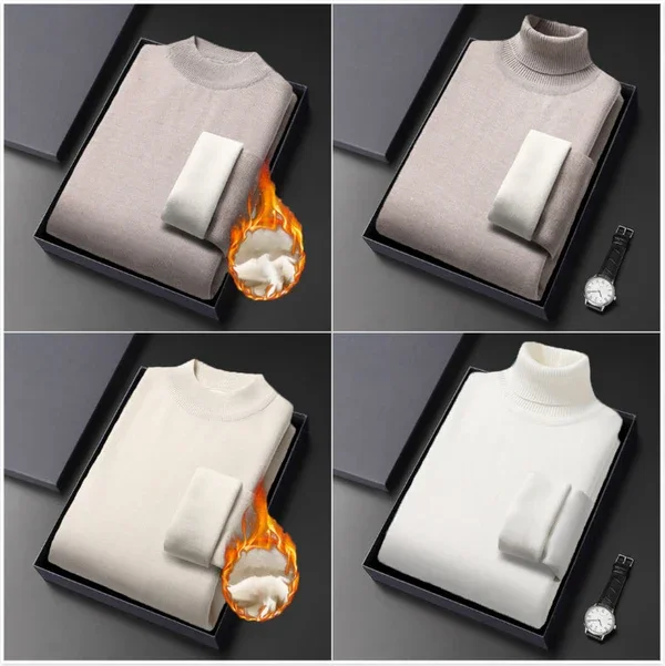 Męski sweter zimowy z golfem 💥 M-4XL✨