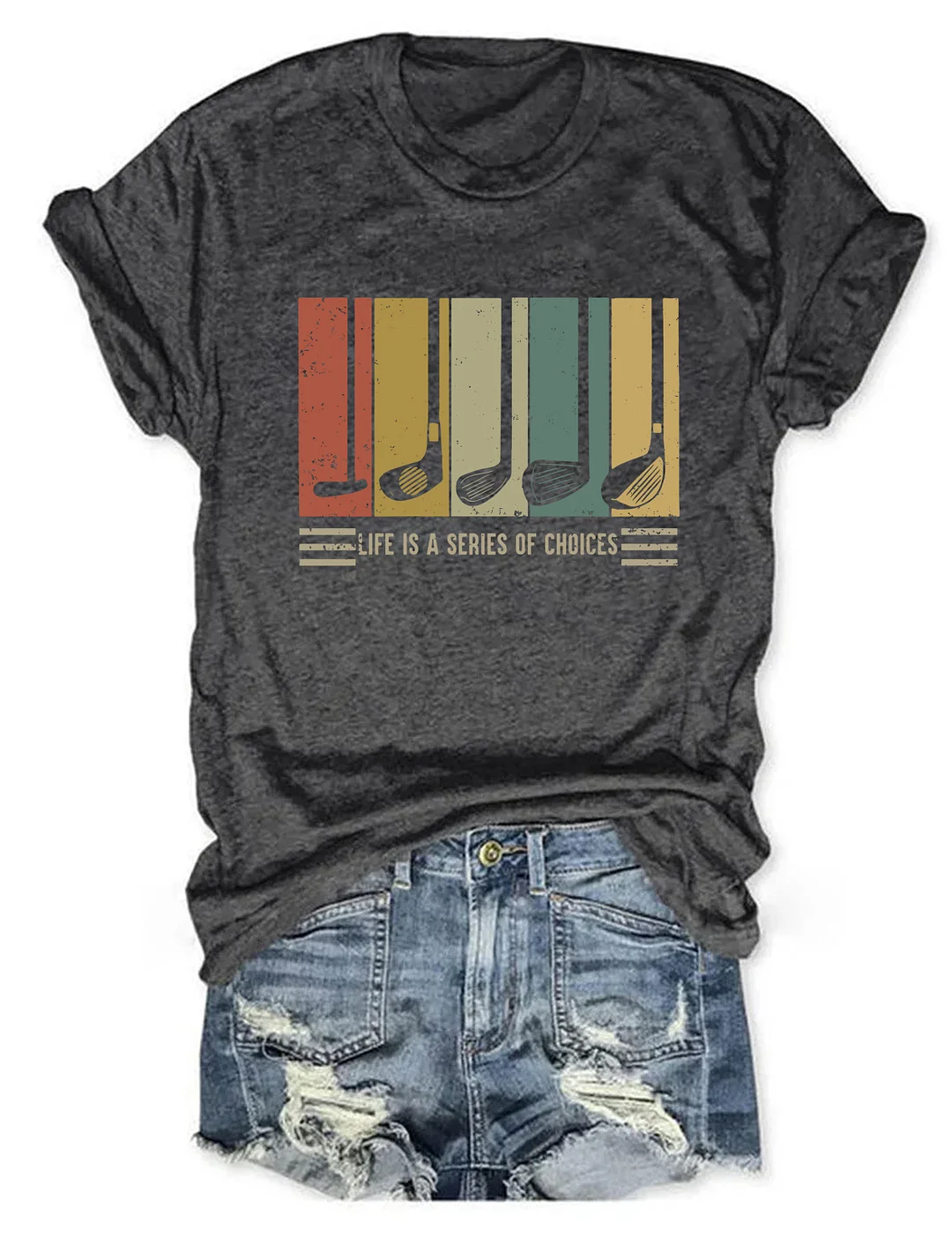 Life Is A Series Of Choices Gifts For Golfers T-shirt