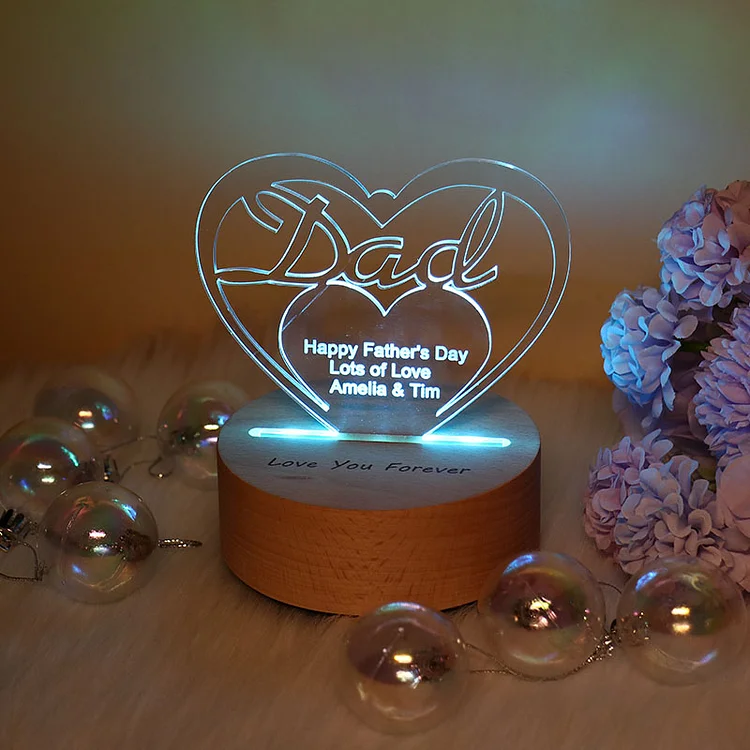 Personalized Heart-Shaped Bluetooth Acrylic