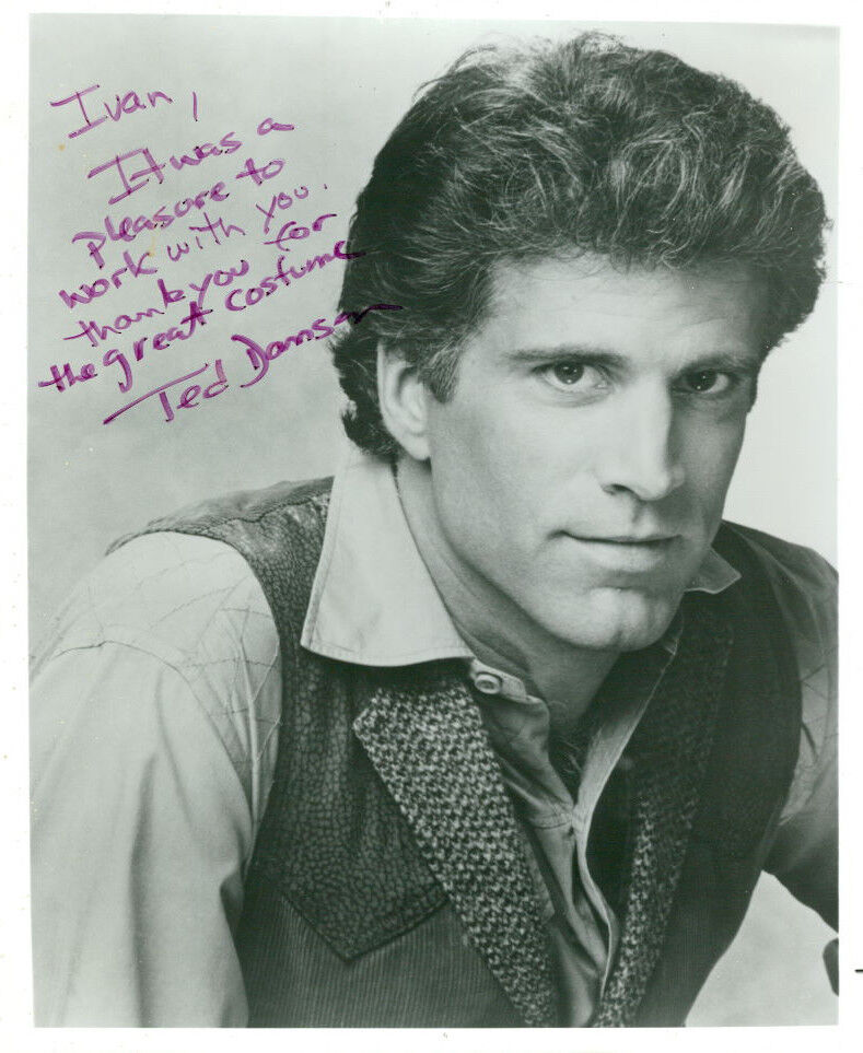 Ted Danson (Vintage, Inscribed) signed Photo Poster painting COA