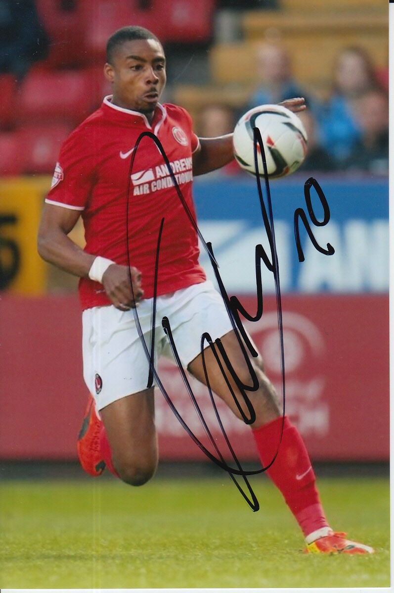 CHARLTON ATHLETIC HAND SIGNED JONATHAN OBIKA 6X4 Photo Poster painting 1.