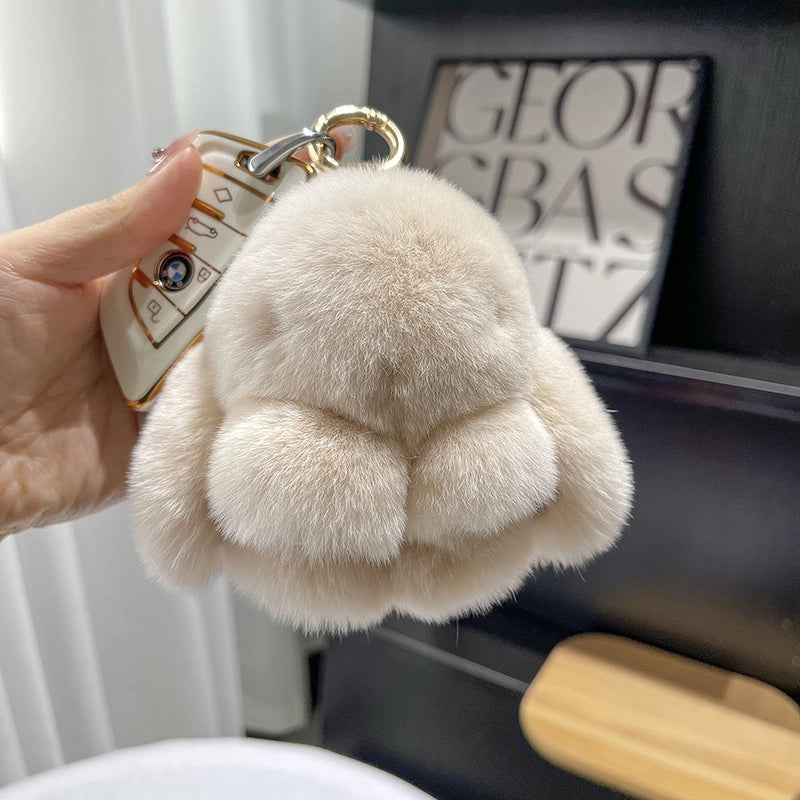 Cute Rabbit Plush Keychain