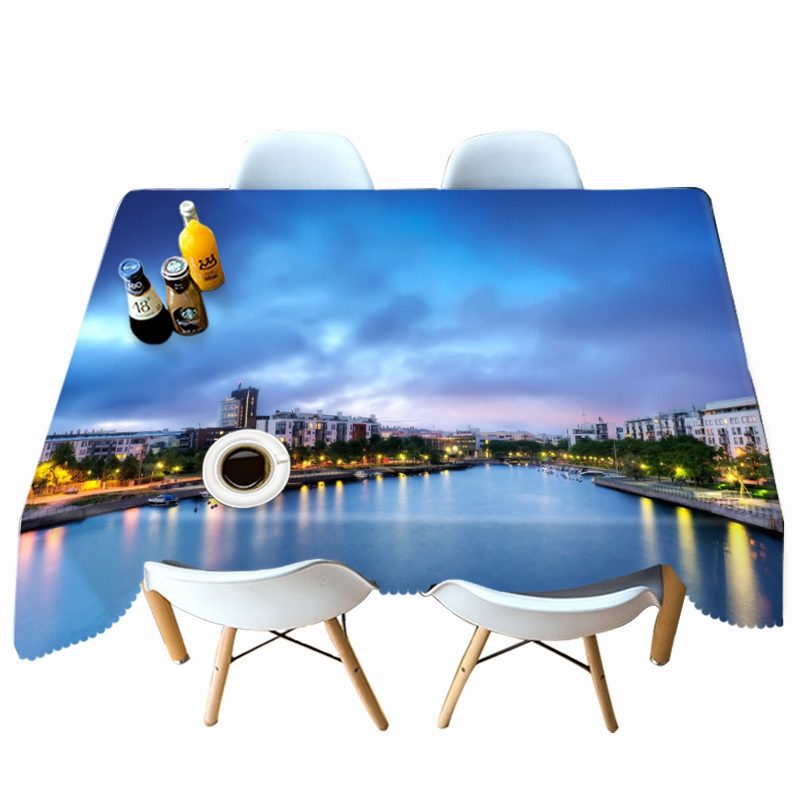 

Seascape World - 3D Tablecloth, 140*140cm, 501 Original