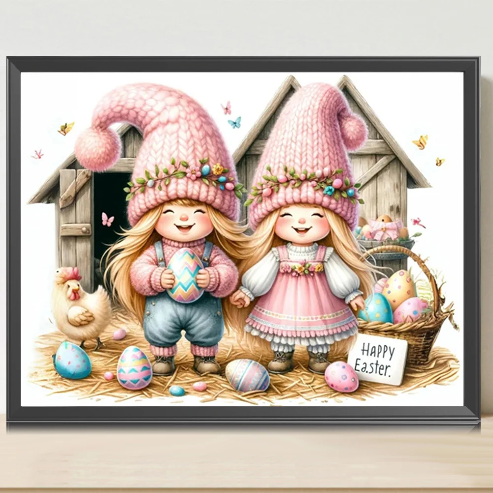 Diamond Painting - Full Round Drill - Easter Kids(Canvas|40*30cm)