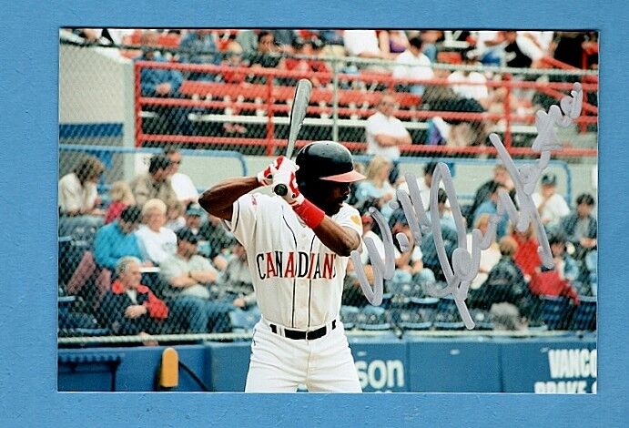 1996 WILL PENNYFEATHER-PCL-VANCOUVER CANADIANS AUTOGRAPHED 4X6  COLOR Photo Poster painting