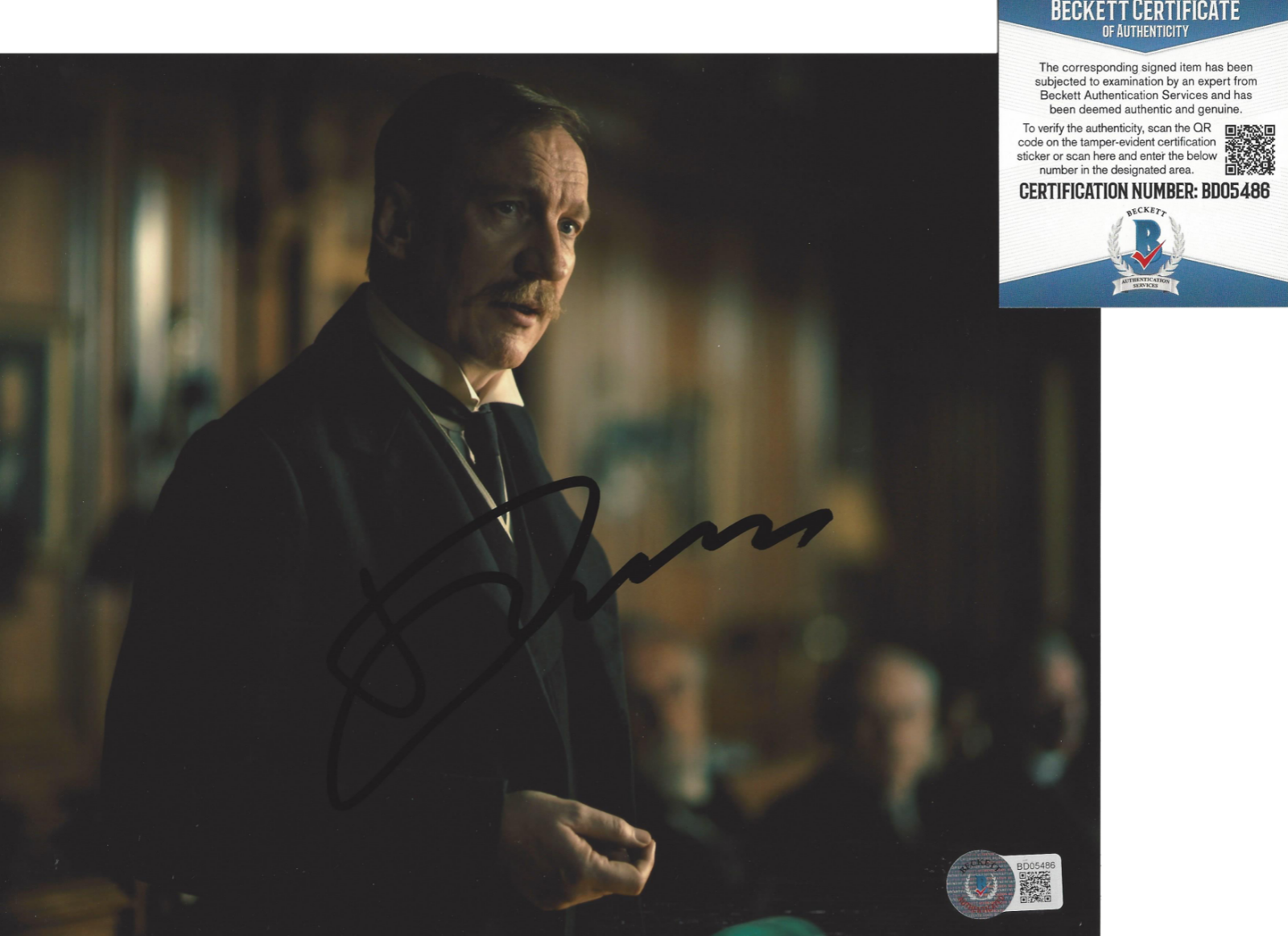 DAVID THEWLIS SIGNED WONDER WOMAN 8x10 MOVIE Photo Poster painting PROOF BECKETT COA BAS