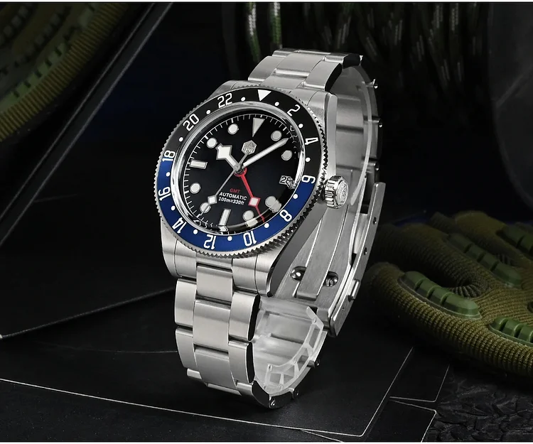 San Martin NH34 BB58 GMT Watch SN0109 San Martin NH34 BB58 GMT Watch SN0109