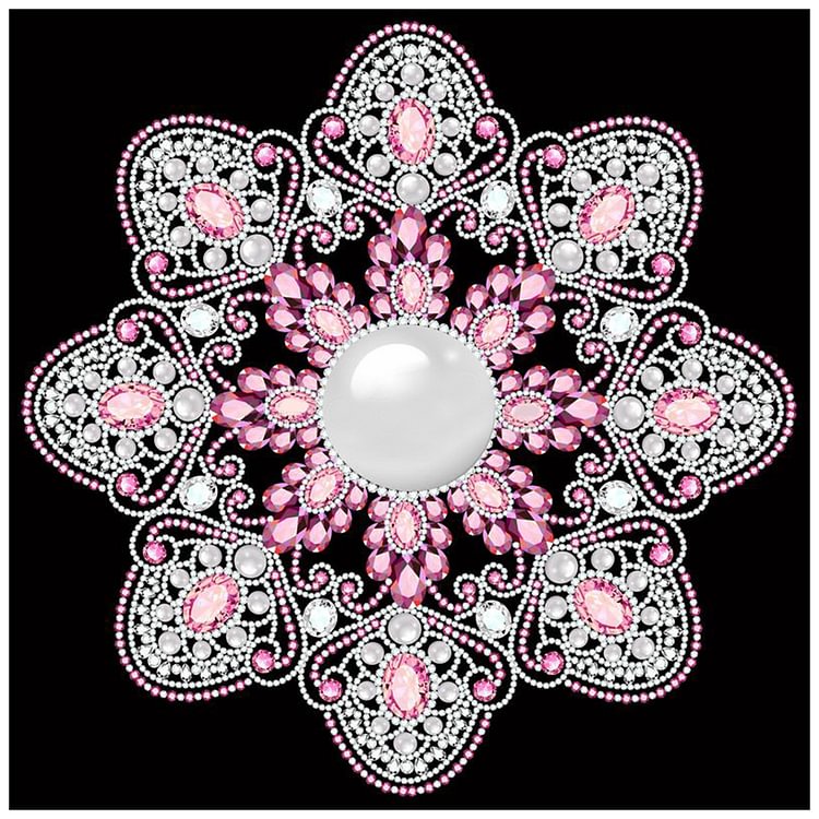 Datura   Special Shape Partial  Diamond Painting 30*30CM