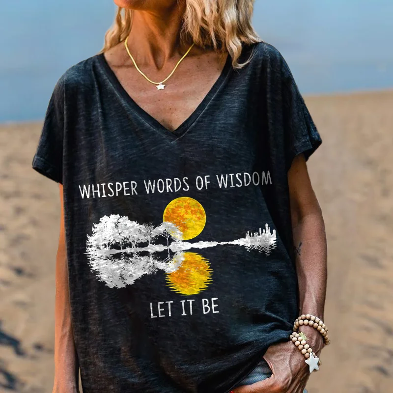Whisper Words Of Wisdom Printed T-shirt