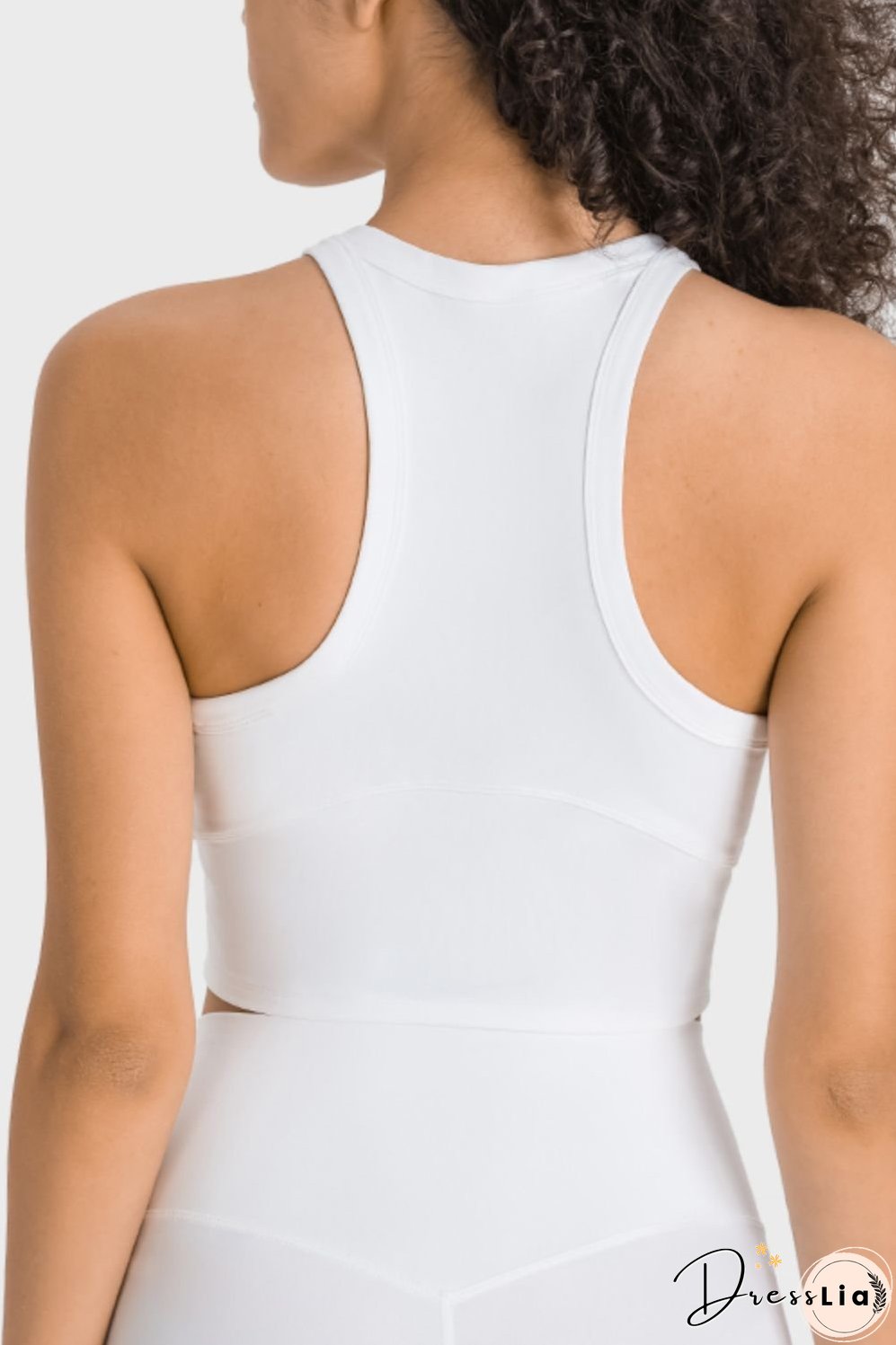 Racerback Cropped Sports Tank