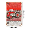 Tracteur Massey Ferguson - Panneaux en &eacute;tain m&eacute;tallique(20*30cm/30*40cm) - Garage