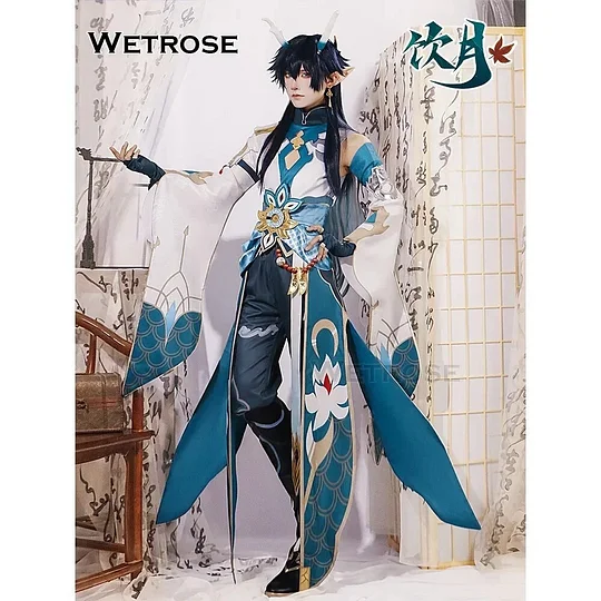 [Wetrose] In Stock Imbibitor Lunae DanHeng Cosplay Costumes Honkai Star Rail Dan Heng Kimono Дань Хэн Пожиратель Луны Halloween