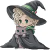 Witch And Cat-14CT Stamped Cross Stitch 29*29cm/11.42*11.42in tapestrymarket