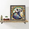 Diamond Painting-DIY Full Round Drill Stained Glass Lemur
