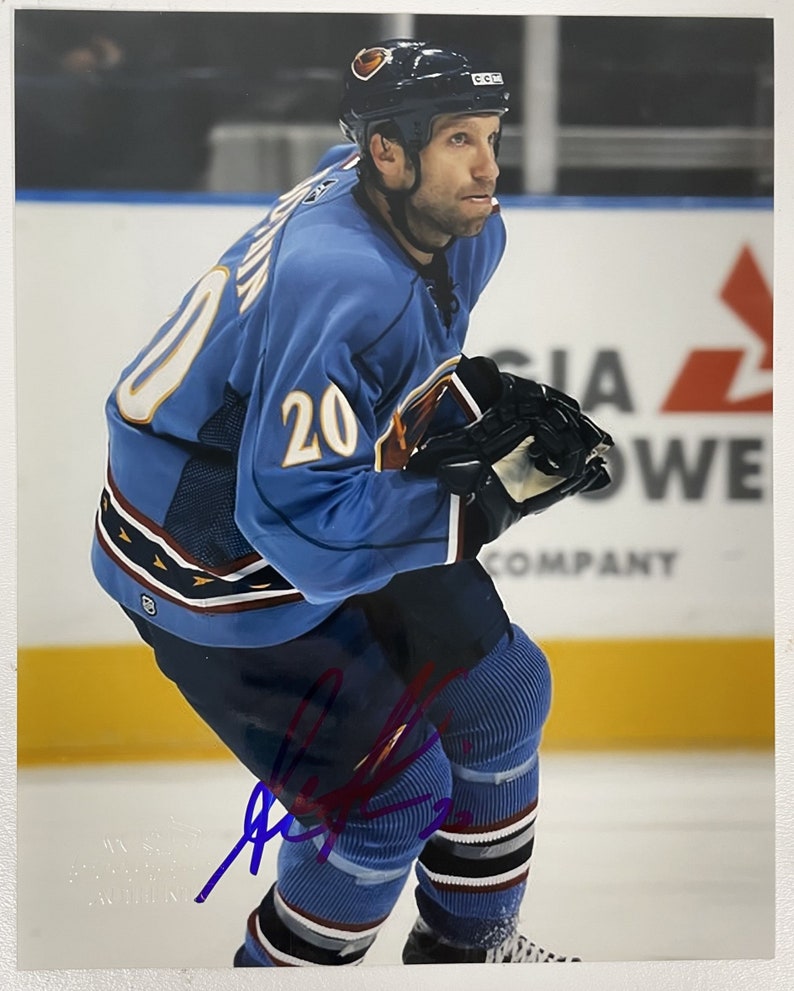 Steve Rucchin Signed Autographed Glossy 8x10 Photo Poster painting Atlanta Thrashers - COA Matching Holograms