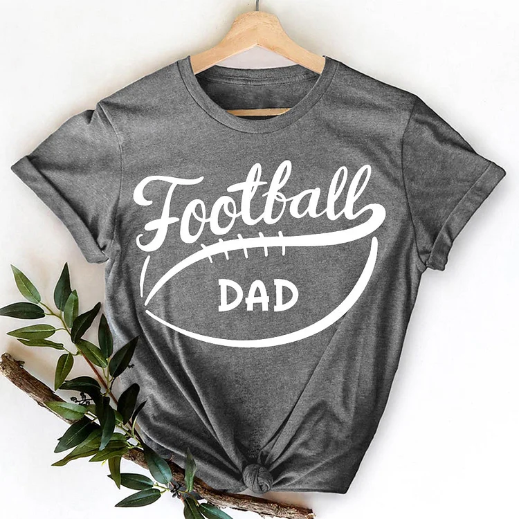 Custom Football Dad T-Shirt-08163-Annaletters
