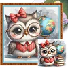 Owl-18CT Stamped Cross Stitch Kit(20x20cm)