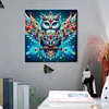 Blaue bunte Mandala-Eule speziell geformte 5D-DIY-Teilbohrer-Diamanten-Punkte, Edelstein-Kunstsets mit Rahmen, Diamanten-Gem&auml;lde, Edelstein-Kunst 29x2