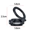 Car Phone Holder Magnetic Cell Phone Car Mount for iPhone All Phones (Black)
