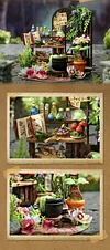 Zhiquwu Diy Cabin Dream Bottle Hand-Assembled 3D Three-Dimensional Architectural Model Table Ornaments
