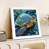 Tortue de mer - peinture diamant de forme spéciale - 15*15cm