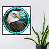 4pcs Diamond Painting -DIY Round Drill Stained Glass Animal