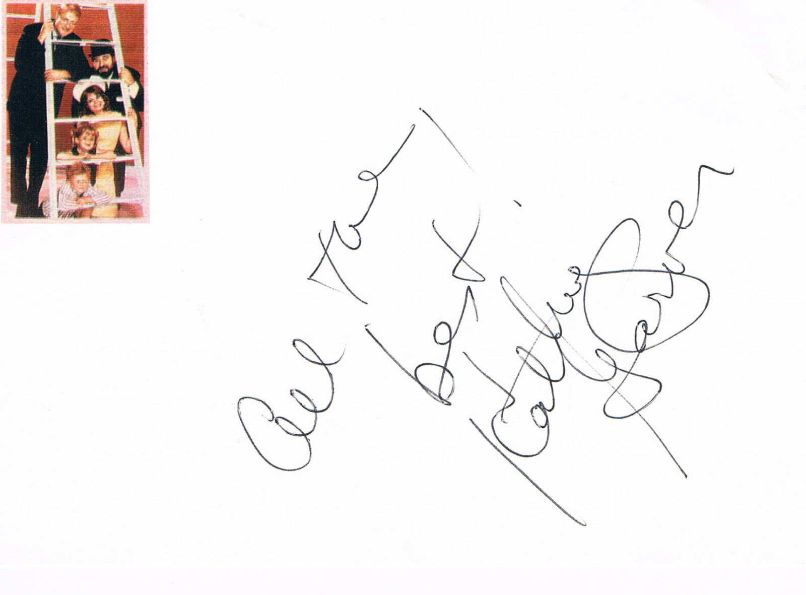 Kathy Garver 1945- genuine autograph signed 4x6