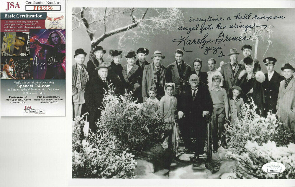 ZUZU  autographed 8x10 CAST Photo Poster painting It's a Wonderful Life Great Inscription JSA