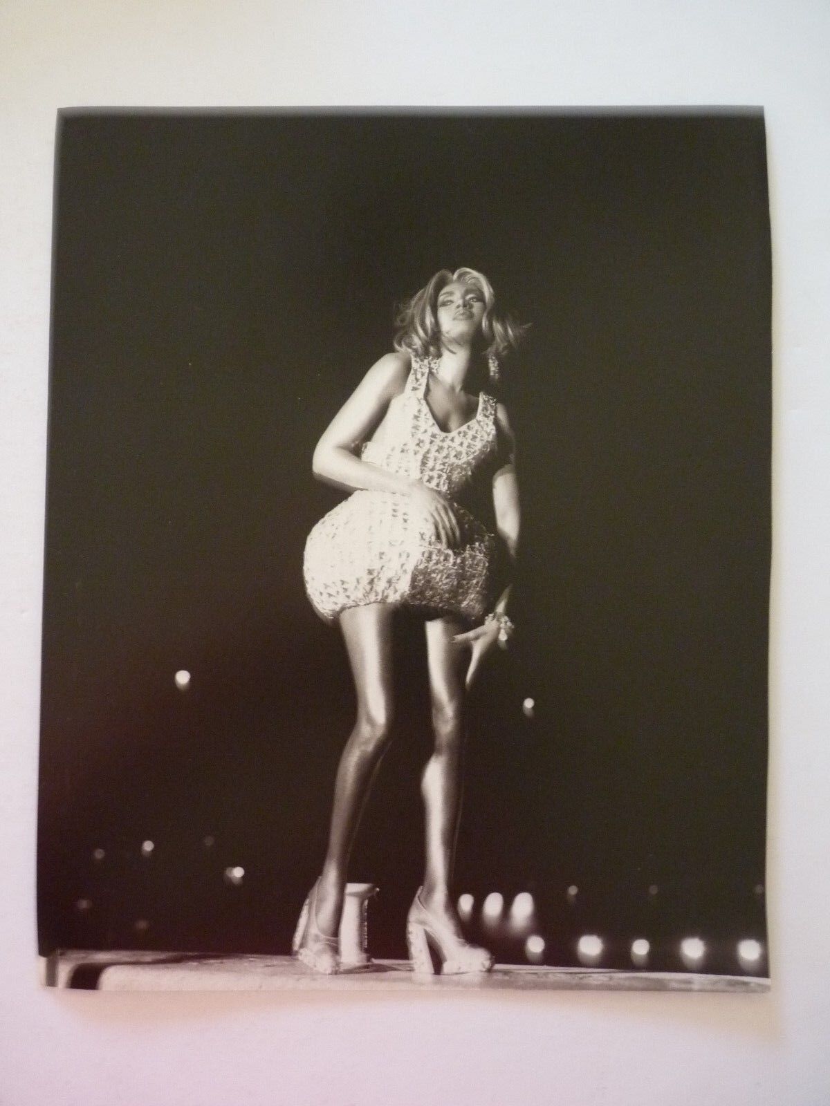 Tina Turner Iggy Pop Double Sided Coffee Table Book Photo Poster painting Page 9x12