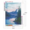 Diamond Painting-DIY Full Round Drill Mountain Lake