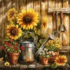 Diamond Painting-DIY Full Round Drill Sunflower