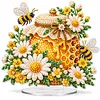 (Spring)DIY Pearl Diamond Painting Acrylic Stand, Double-Sided Printed Tabletop Decoration, Special Shaped Diamond Art Craft Kit for Home Decor