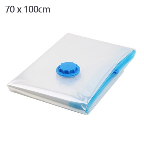 Vacuum Bag for Clothes Storage Bag With Valve Transparent Border Folding Compressed Organizer Travel Space Saving Seal Packet