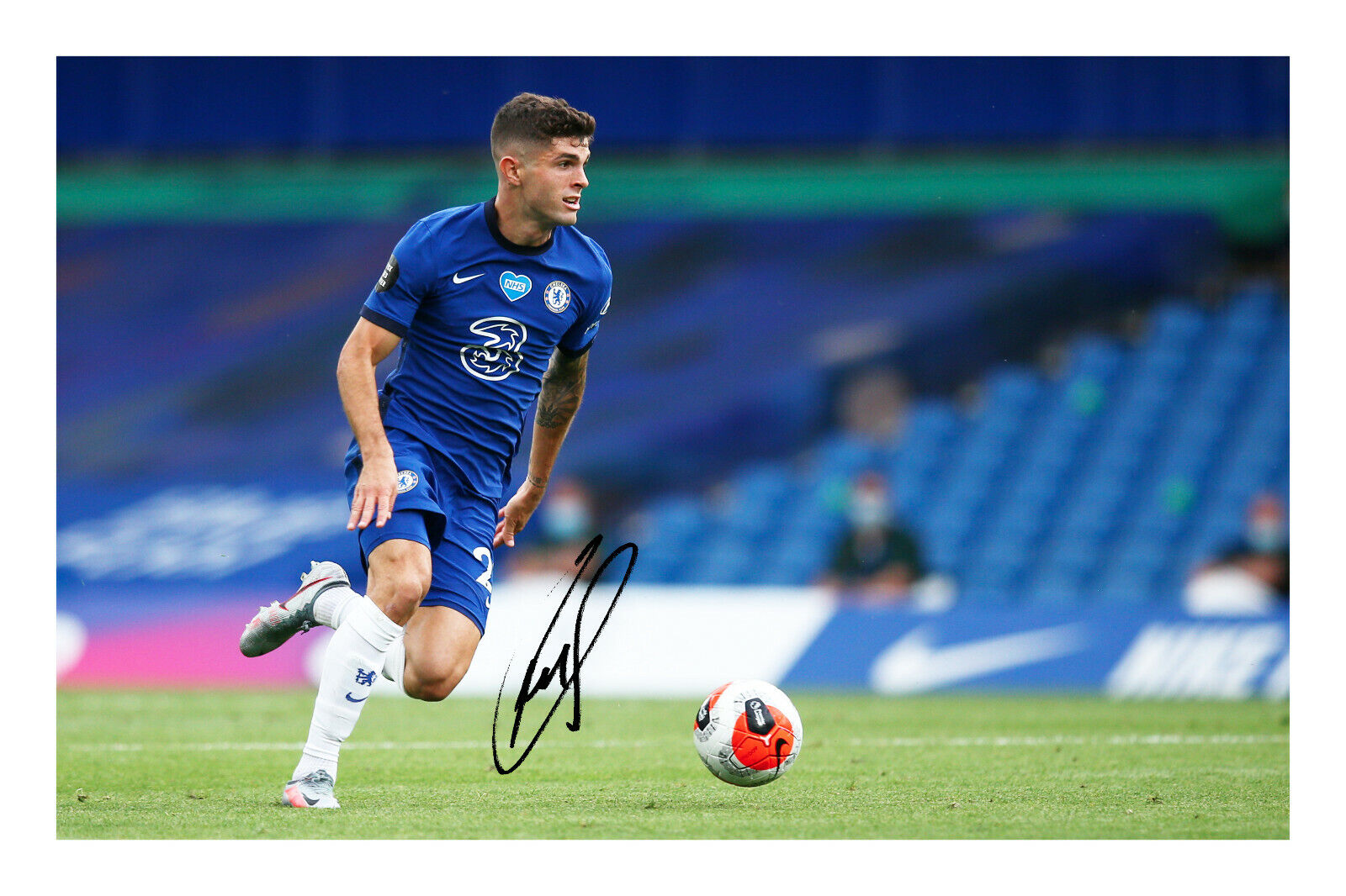 Christian Pulisic Signed A4 Autograph Photo Poster painting Print Chelsea FC