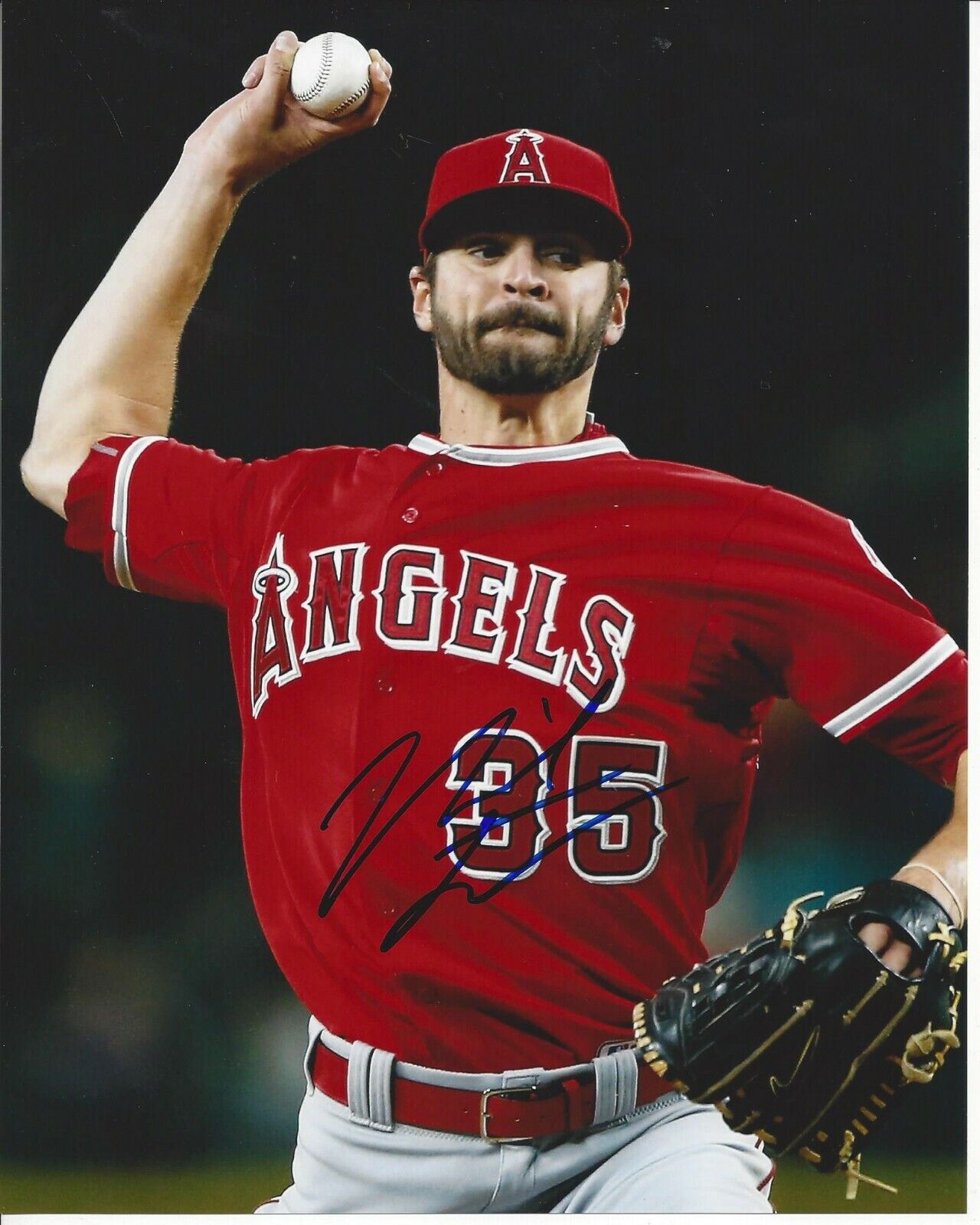 Nick Tropeano Autographed 8x10 Los Angeles Angels#S496