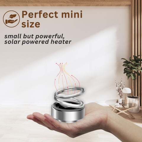1PC Portable Kinetic Mini Heater,Auto Rotating Solar Double Ring  Heater,Electric heating,Mini Portable Kinetic Heater for Ehicles, Living  Rooms, Bathrooms