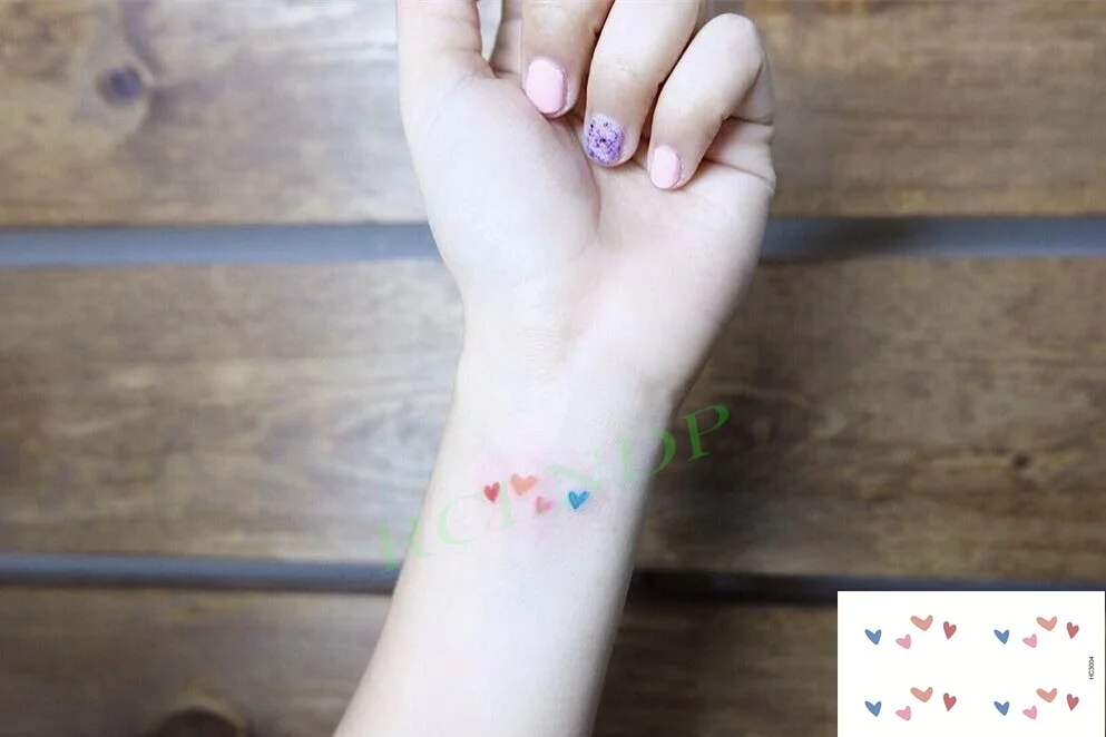 Waterproof Temporary Tattoo Sticker Cute Colorful Cartoon Bear Flash Tatoo Fake Tatto Body Art for Woman Men