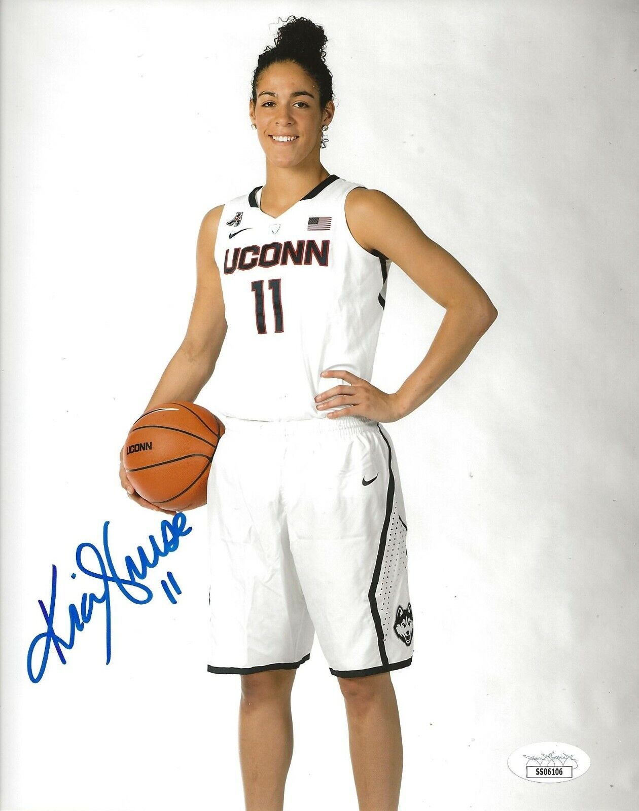 Kia Nurse Phoenix Mercury signed UConn Huskies 8x10 Photo Poster painting autographed JSA