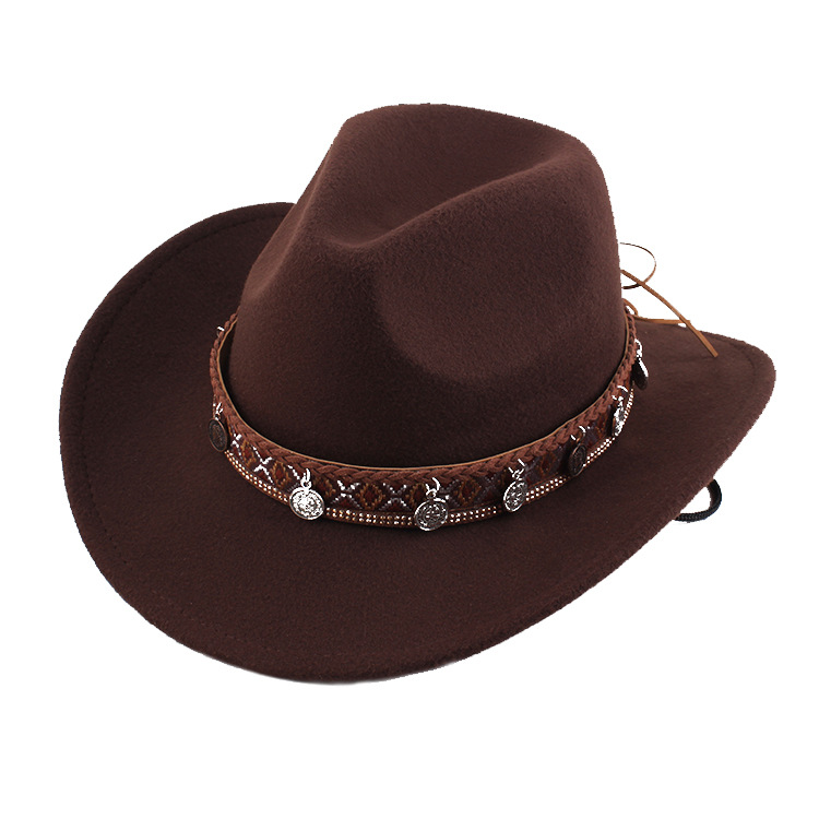 Western Cowboy Hat With Embellished Band