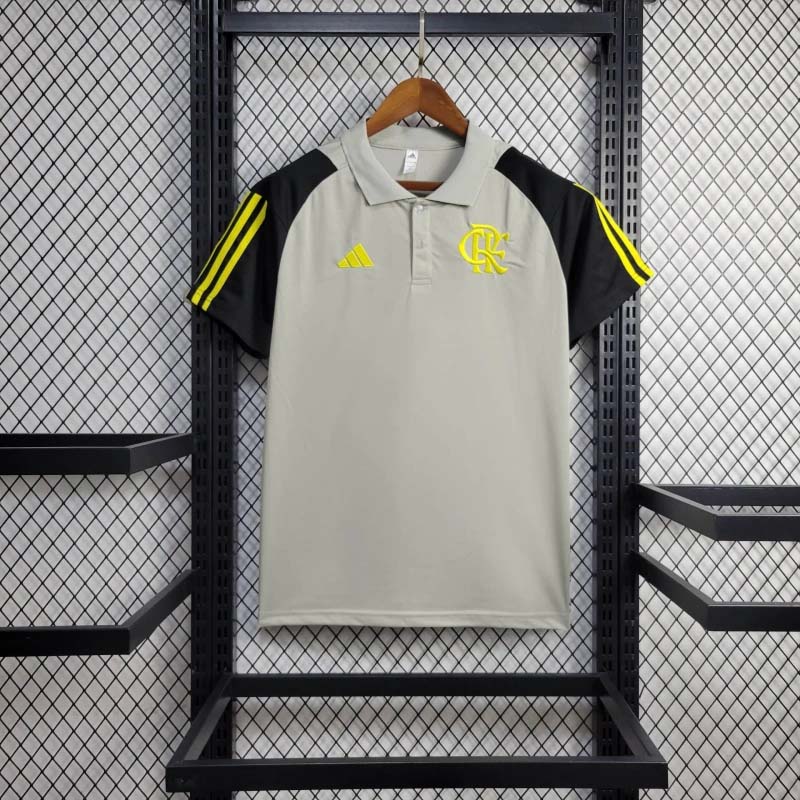 2024-2025 Flamengo grey poloFootball Shirt 1:1 Thai Quality