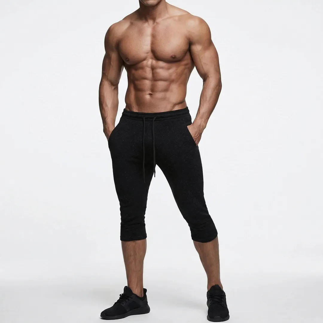 Men's Basic Casual 7/8 Length Pants-INSPIREUSE