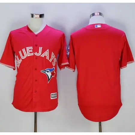 Blue Jays Blank Red New Cool Base 40th Anniversary Stitched MLB Jersey