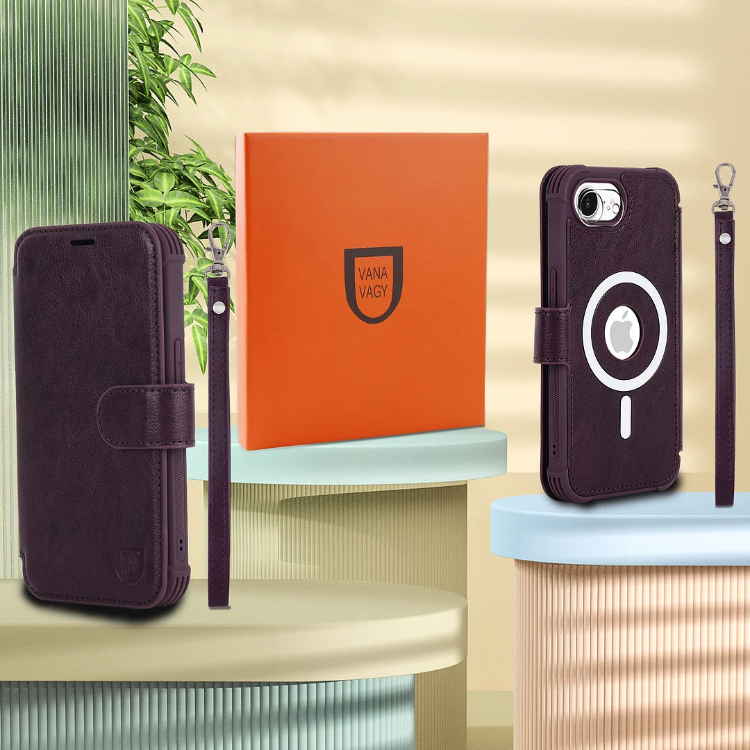 VANAVAGY Compatible for iPhone 16e Wallet Case for Magsafe Wireless Charging