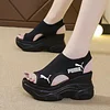 2023 nowe modne damskie dzianinowe sandały na platformie Puma