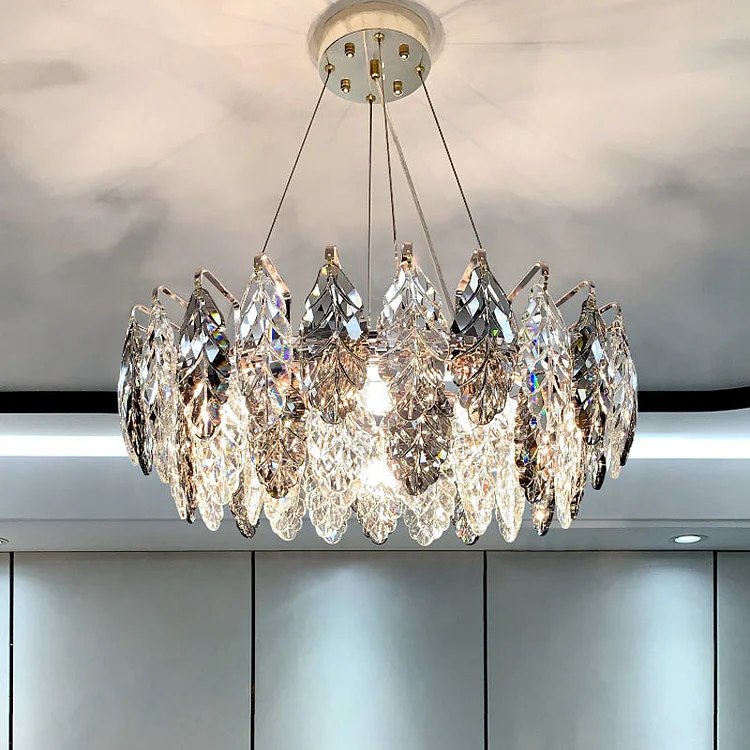 Tree Leaf Crystal Chandelier Living Room Lighting Modern Lighting Fixtures Vjlight