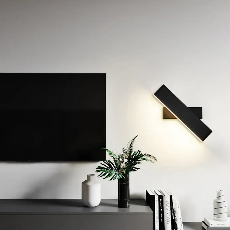 Aqsa Modern Rectangular Metal Rotatable Wall Lamp