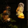 LED Resin Simulation Animal Lawn Ground Plug Lamp Weatherproof Solar Figures Energy-Saving Lighting Easy To Use for Outdoor Patio Yard Balcony Courtyard