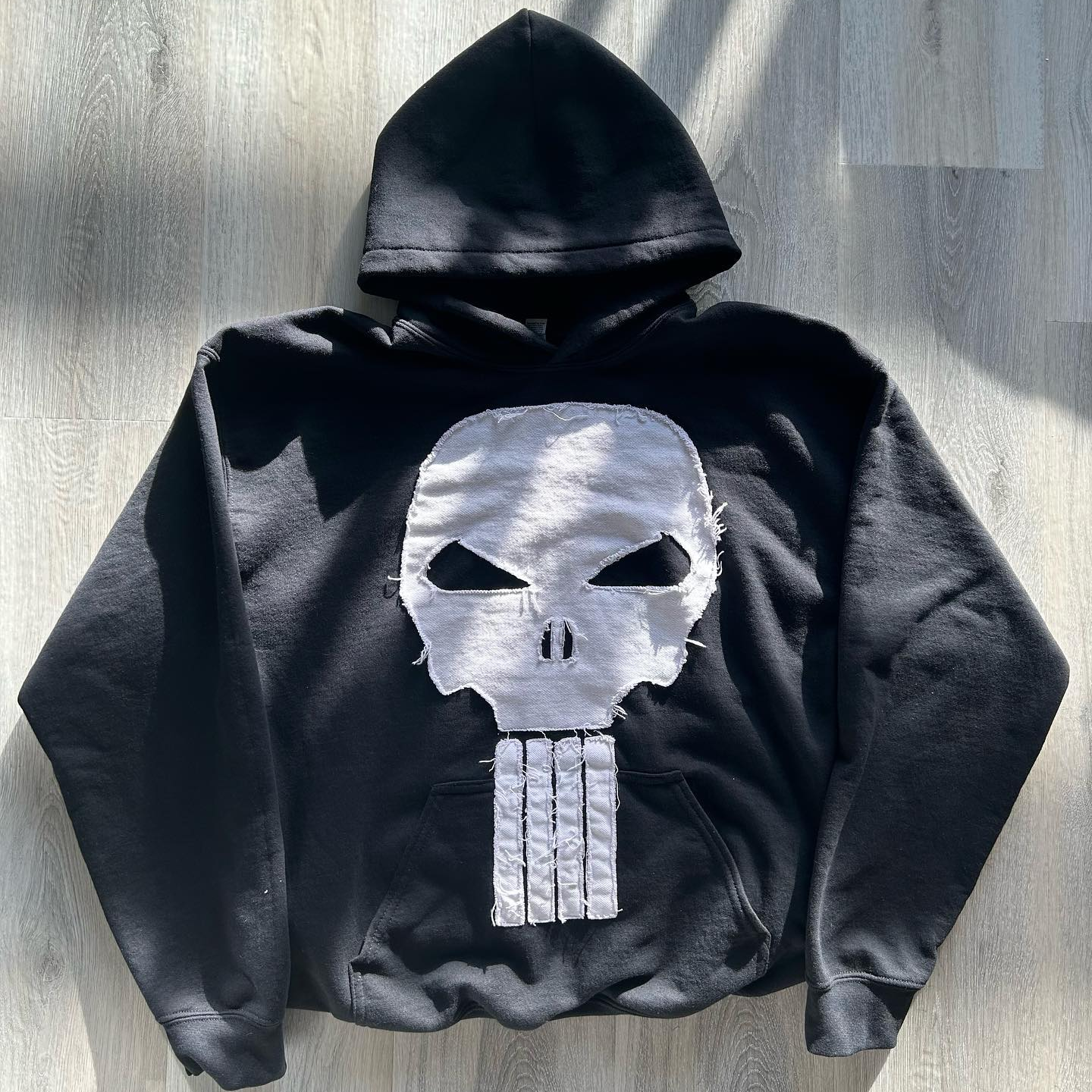 Skull patch hoodie