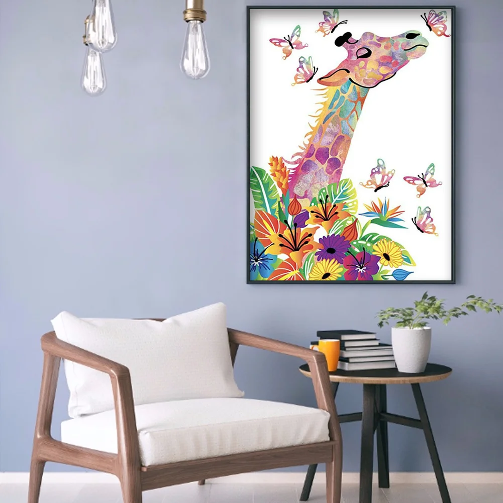 Full Square Diamond Painting 20*30cm - Giraffe
